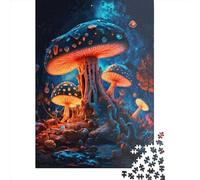Mushroom Forest Puzzle 1000 Piece Adult Jigsaw Puzzle Puzzles for Teenagers Jigsaw Puzzles for Adults Educational Game Challenge Toy 1000pcs (75x50cm)