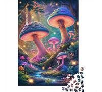 Mushroom Forest Stream Jigsaw Puzzle, 1000 Pcs Indoor Adult Game | 52x38cm Cardboard, Brain Workout, Accurate Cutting, Adult Hobbyists, Stress Reduction