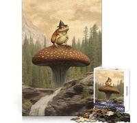 Mushroom Frog Adventurer 1000 Piece Jigsaw Puzzles for Adults Jigsaw Brain Skill Warm Time Exact Edge (38x52cm)