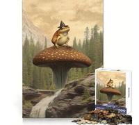 Mushroom Frog Adventurer for Adults 1000 Piece Jigsaw Puzzle Thought Toy Anxiety Relief Precise Edge Thoughtful Gift (50x75cm)