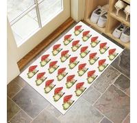 Mushroom Frog Doormat - Inside And Outside Welcome Mat, White Indoor Front Doormat With Non-Slip Backing, Heavy Duty Entrance Mat, 40 X 60 Cm Cartoon Style