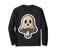 Mushroom Ghost Spooky Cottagecore Halloween Long Sleeve T-Shirt