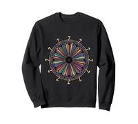 Mushroom Gill Mandala Mycology Forager Art Sweatshirt