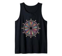Mushroom Gill Mandala Mycology Forager Art Tank Top
