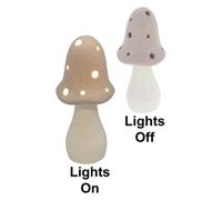 Mushroom Glow Lamp - Grey Matt (Medium)