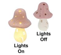 Mushroom Glow Lamp - Led Light-Up House Pink
