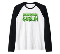 Mushroom Goblin Fungi Spore Bearing Fruit Gourmet Edible Cap Raglan Baseball Tee