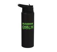 Mushroom Goblin Fungi Spore Bearing Fruit Gourmet Edible Cap Stainless Steel Insulated Water Bottle