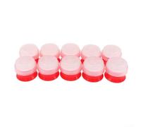 Mushroom Grow Bag Sealer Collar 10pcs Heat Resistant Ring Lids with Sponge Filter for Autoclave Sterile Cultivation Polypropylene Bags 5x4cm