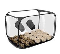 Mushroom Grow Tent - Foldable Transparent PVC Mushroom Growing Container - Portable Mushrooms Grow Still Air Box for Home Scientist Mushrooms Growers Cultivation & Growth Experiments