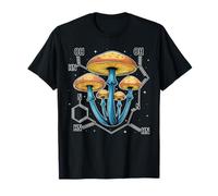 Mushroom Growing From The Molecule Fungi Mushroom Whisperer T-Shirt