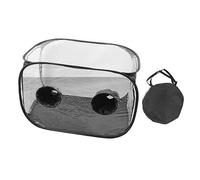 Mushroom Growing Still Air Box, Portable Mushroom Grow Tent Kit, Pop Up Foldable PVC Container with Dual Air Vents and Zipper for Home Mycology Cultivation