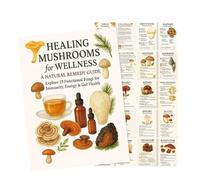 Mushroom Guide - Cooking Book Nutrition for Healthy Lifestyle | Beginner Friendly Recipes with Diet Plan Wellness Tips, Softcover Kitchen Reference for Indoor Home Cooking Men, 11.22x8.27x0.08 Inches