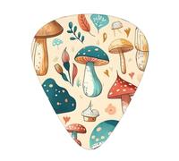 Mushroom Guitar Picks 12 Pcs, Acoustic Essential Thick And Thin Plectrums Students 0.46 0.96 0.71 M