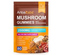 Mushroom Gummies,12-in-1 High Strength Mushroom Complex with Lion’s Mane,Reishi, Chaga & Shiitake