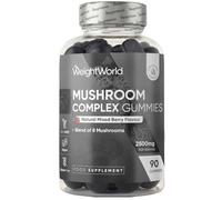 Mushroom Gummies - 90 Gummies - 45 Days Supply - 8-in-1 Complex - 2500mg - Lions Mane, Reishi, Chaga, Shiitake & Maitake - Vegan Mushroom Complex Gummies for Women & Men - Natural Mixed Berry Flavour