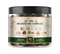 Mushroom Gummies High Strength 4200mg, 17-in-1 Mushroom Complex Gummies Supplement with Lion’s Mane, Reishi, Ashwagandha, Turmeric and Black Pepper for Immune, Brain, Focus & Energy, 60 Gummies