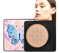 Mushroom Head Air Cushion BB Cream, CC Cream, and Concealer Benefits. Comes with Mushroom Makeup Sponge for Easy Application, Evens Skin Tone