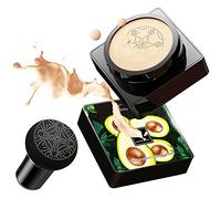 Mushroom Head Air Cushion BB Cream, Full Coverage Concealer Foundation, Long-Lasting Waterproof Lightweight Makeup, Moisturizing & Brightening Liquid Base for Even Skin Tone-White