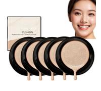 Mushroom Head Air Cushion Cc Cream - Color Matching Foundation, Full Coverage Foundation Makeup For Dry Skin, Even Skin Tone For All Types, Bb Cream For Older Women & Mature Over 50(Natural） (5)