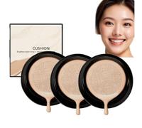 Mushroom Head Air Cushion Cc Cream - Color Matching Foundation, Full Coverage Foundation Makeup For Dry Skin, Even Skin Tone For All Types, Bb Cream For Older Women & Mature Over 50(Natural） (3)