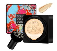 Mushroom Head Air Cushion CC Cream,Moisturizing Concealer Cream, Full Coverage Foundation,Moisturizing BB Crea-m Makeup Base Long Lasting with Mushroom Makeup Sponge (Natural)
