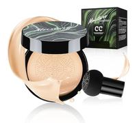 Mushroom Head Air Cushion CC Cream, Mushroom Head Air Cushion CC Cream, BB Cream Moisturising and Brightening Cushion Foundation Concealer Make Up Beauty Cream (02# Natural, 20G)