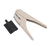 Mushroom Hole Notebook Puncher, Manual Loose - Leaf Punching Machine, Single Hole DIY Paper Punch for A4 Sheets with Positioning Ruler and Chip Collector for Binders