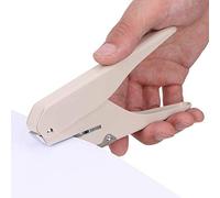 Mushroom Hole Puncher, Handled One Hole Puncher for Loose-Leaf Pages Notebook Offices School Supplies(Beige)