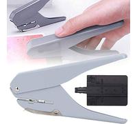 Mushroom Hole Shape Punch DIY Paper Cutter, T Type Puncher Mushroom Hole Puncher Loose Leaf Pages Punching Machine (Gray)