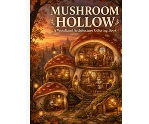Mushroom Hollow: A Woodland Architecture Coloring Book