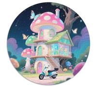Mushroom House Jigsaw Puzzles Puzzle for Adults Kids. 1000 Pieces Fantastic Great Gifts Challenge Toy Educational Games Home Decoration for Educational Games Gifts 1000pcs (67.5x67.5cm)