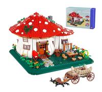 Mushroom House Mini Building Blocks Set, 2233PCS Creative Ideals Treehouse Micro Building Bricks Kit, Magic Girl Construction Home Model Toys, Ideas Present for Girls Kids Adults