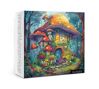 Mushroom House Puzzle for Adults 1000 Pieces, Magic Forest Jigsaw Puzzle, Fantasy Whimsical Plant Tree Puzzle