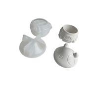 Mushroom House Resin Jar Silicone Molds with Lid Epoxy Resin Mold for Holder Storage Home Decoration Mold