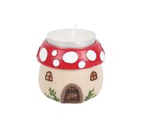 Mushroom House Resin Tealight Holder