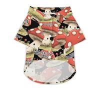 Mushroom I Will Feast On Your Corpse Pet Shirt Dogs Cats Clothes Short Sleeve Breathable Puppy Costume