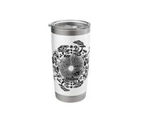 Mushroom Iris Geometry Graphic Eye Organic Symmetry Stainless Steel Insulated Tumbler