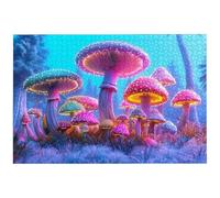 Mushroom Jigsaw Puzzles for Adults 2000, 2000 Piece Jigsaw Puzzles for Adults, 99.5x70.5cm Hard Impossible Wooden Puzzle, Challenging Game for the Whole Family, Home Decor, Theme: (Mystery), -7631