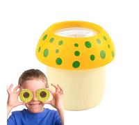 Mushroom Kaleidoscope - Wooden Kaleidoscope, Portable Science Toy | Creative Educational Telescope, Retro Developmental Toy, Parent-Child Interaction, Fun Learning Gift, Kids Indoor Play Usage