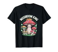 Mushroom King Crowned Funghi Kingdom Value Graphic T-Shirt