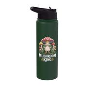 Mushroom King Fantasy Illustration Stainless Steel Insulated Water Bottle