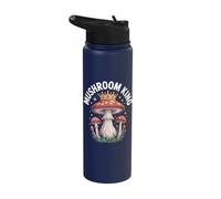 Mushroom King Magical Forest Adventure Stainless Steel Insulated Water Bottle