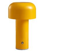 Mushroom Lamp, Retro Lamp 3 Colors LED Light Beads Stepless Ambient Lamp for Bedroom, Cute Bedside Lamp (Yellow)