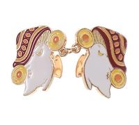 Mushroom Lavalier Kawaii Necklace Trendy Jewelry Hoops Brooch for Dress Women Elastic Pearl Wrist Corsage Bands Gold Earrigns Holder Broochs Cute Punaises Babillard Alloy