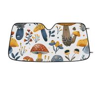 Mushroom Leaf Car Windshield Sun Shade),Cars Shade Front Windshield,Blocks UV Ray to Keep Your Vehicle CoolSun Visor Protector for Fits Car Truck SUV (55"x27.5")