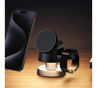 Mushroom Light Magnetic 4-in-1 Wireless Charging Stand Ambient Light, Portable Wireless Charging Stand, Fast Wireless Charger Dock for iPhone 16 15 14 13 12 Pro Max, for Watch AirPods