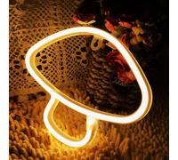 Mushroom Logo Nightlight Shape Strange Warm White Light Soft Special Lighting Decoration LED Neon Energy Saving Bright Halloween Decoration Ror Friends Kids And Holiday Decoration