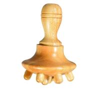 Mushroom Massager - Solid Beech Trigger Point Massager, Portable Deep Muscle Release Tool, Wooden Therapeutic Aid for Sculpting Co