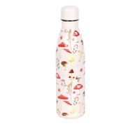 Mushroom Metal All-Over Print Water Bottle Something Different Cream One Size
